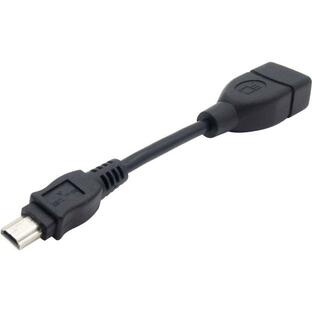 オーディオファン miniA変換ケーブル ホストケーブル USB A (メス) - USB miniA (オス) USB2.0 OTG対応の画像