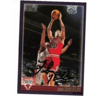 【品質保証書付】 トレーディングカード Fred Hoiberg autographed basketball card (Chicago Bulls) 2000 Topps #232の画像