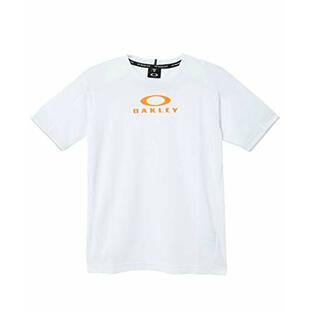 [オークリー] Tシャツ ENHANCE SS CREW 9.7 メンズ WHITE/ORANGE US 4XS (日本サイズ130 相当)の画像