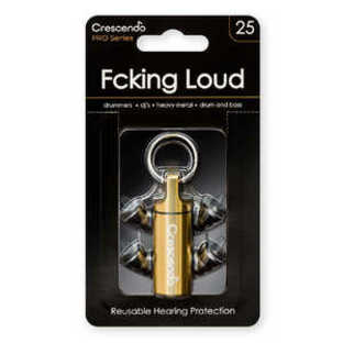 CRESCENDO 音楽用耳栓（ヘヴィメタル・ハードスタイル用） FckingLoud25の画像