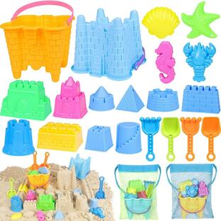 KUBUSFLY Beach Toys for Toddlers, Sand Castle Toys with 2 Sand B 並行輸入品の画像