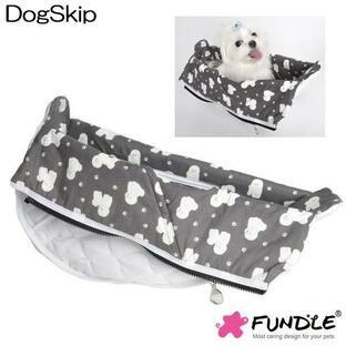 犬用 猫用 ファンドルペットスリング専用インナーバッグ パピー柄 ラージサイズ Fundle Puppy inner bag-grayの画像