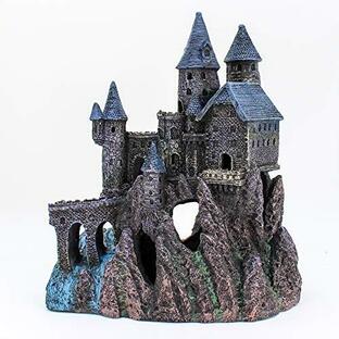 Penn-Plax Age-of-Magic Wizard's Castle Aquarium Decoration ? Safe for Freshwater and Saltwater Fish Tanks ? Extra Large ? Paの画像