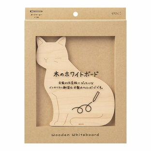 ミドリ 35436006 ホワイトボード(M) 木製 猫柄の画像