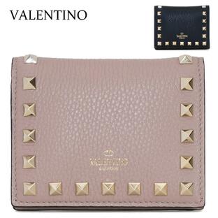 ヴァレンティノ レディース 二つ折り財布 ブラック TW2P0R39 VSH 0NO VALENTINOの画像