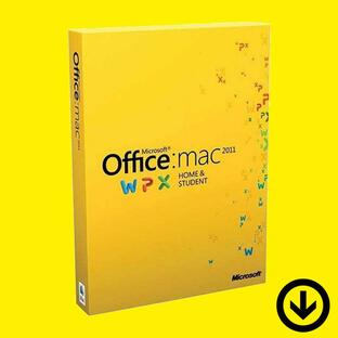 Office Home and Student 2011 for Mac 日本語 [ダウンロード版] | 1台・永続ライセンス マイクロソフト【旧商品】の画像
