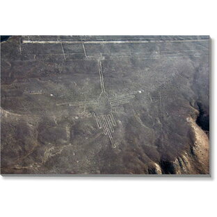 風景写真ポスター 世界遺産 南米 ペルー 果てしなく広がる乾燥地帯に描かれた謎のナスカの地上絵 「ハチドリ 3」 pst-NSK-36の画像