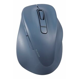 エレコム マウス ワイヤレスマウス EX-G Bluetooth 静音 XLサイズ 5ボタン マルチペアリング 「AskDoctors評価サービス」認証 抗菌 ブルー M-XGXL30BBSKBUの画像
