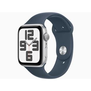 Apple Watch SE (第2世代 2023) GPS 44mm アルミニウムケース スポーツバンド M/Lの画像