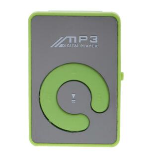 ポータブルクリップミニUSB MP3音楽メディアプレーヤーマイクロSD TFカードグリーンの画像