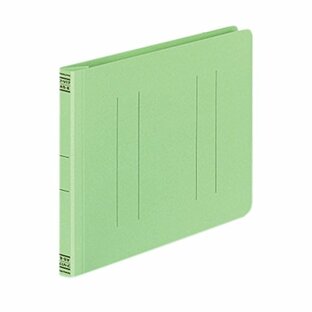 コクヨ フラットファイル 紙表紙 樹脂製とじ具 2穴 A5横 150枚収容 緑 フ-V17Gの画像