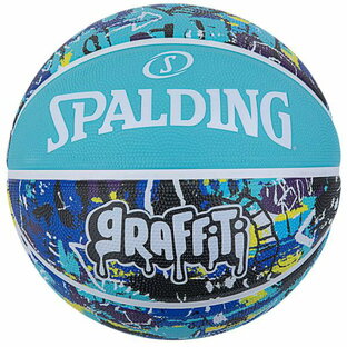 SPALDING バスケットボール グラフィティ ブルー 6号球 バスケ バスケット 84-529Jの画像