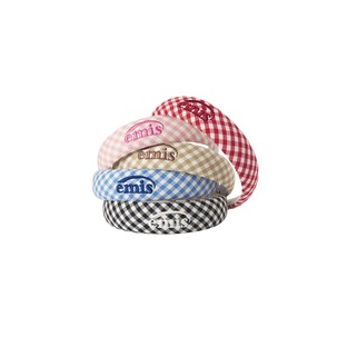 【EMIS】 GINGHAM CHECK HAIRBAND : 5COLORSの画像