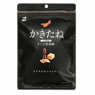阿部幸製菓 かきたね 004 チーズ黒こしょう 60g×１袋 柿の種 独自の食感 黒パッケージの画像