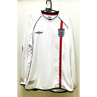 アンブロ 2001-02 イングランド ホーム レプリカ ゲーム シャツ 長袖の画像