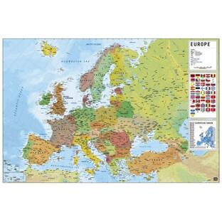 ヨーロッパ地図 ポスター European Map【世界地図】【230224】の画像