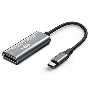 Chilison HDMI キャプチャーボード ゲームキャプチャー USB Type C ビデオキャプチャカード 1080P60Hz ゲーム実況生配信、画面共有、録画、 小型軽量 電源不要の画像