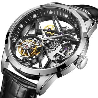 NEW DESIGN 本格的フライングトゥールビヨン搭載  機械式手巻き腕時計（カラー３色）並行輸入品の画像