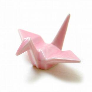 ニッポンスーベニア 折り鶴 箸置き ピンク NIPPON souvenir ORITSURU HASHIOKI pink / おしゃれの画像