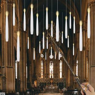 フローティングキャンドル 魔法の杖 リモートタイマー付き 照明 クリスマス装飾 GenSwinの画像