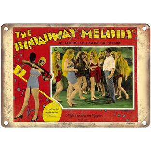 『ブロードウェイ・メロディー』The Broadway Melody 1929年 映画ポスター  アメリカ雑貨 メタルサイン ブリキ看板 金属 インテリア 20x30cmの画像