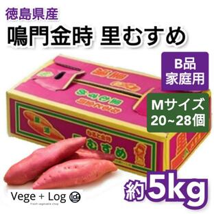 徳島県産 鳴門金時 里むすめ JA里浦 約5kg Mサイズ 20〜28個前後入 B品 少し訳あり ご家庭用 ブランドさつまいも 本州送料無料の画像