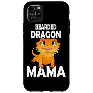 iPhone 11 Pro Max ひげを生やしたドラゴンママ母の日トカゲパゴナ爬虫類ペット スマホケースの画像