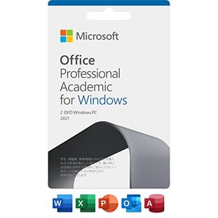 Microsoft Office Professional Academic 2021(最新 永続版)|Prime Student会員限定アカデミック版 |カード版|Windows11、10|PC2台の画像