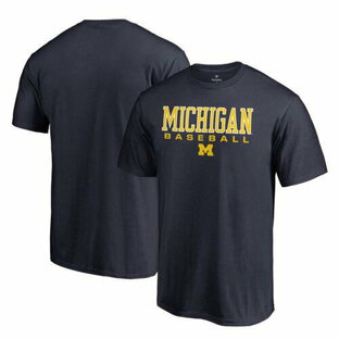 ファナティクス ブランド Men's Fanatics Branded Navy Michigan Wolverines True Sport Baseball T-Shirt メンズの画像