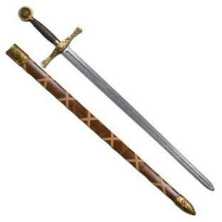 DENIX アーサー王剣 エクスカリバー 模造刀 ロングソード [ ゴールド / 刻印なし ][dx4123]の画像