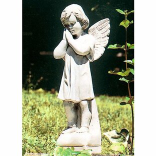 イタリア製子供像（ガーデン オーナメント） 祈りの天使 ITALGARDEN PU011201 石像 天使像 エンジェルの画像