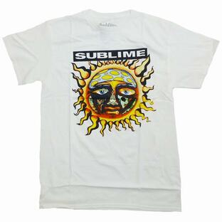 海外正規オフィシャル Sublime New Sun Logo Tee サブライム 40oz. To Freedom 太陽 Tシャツ バンT ロックT 半袖 白【ゆうパケット対応】の画像