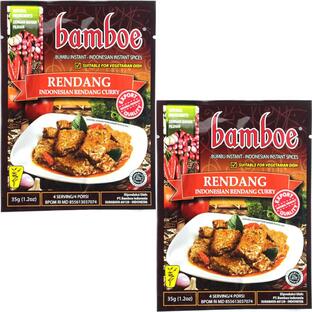 Bamboe バンブー インスタント調味料 インドネシア料理の素 Rendang ルンダン 35g×２個セット 海外直送品の画像