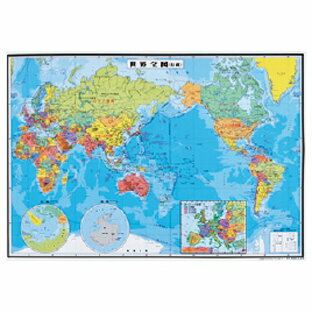 パウチ式世界地図 北アメリカ州 キタアメリカ【全教図】の画像