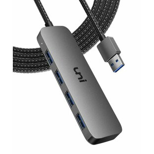 USB 延長ケーブル USB3.0 4IN1 HUB 延長 【1.2M コンパクト・軽量設計】UNIACCESSORIES ハブ 5GBPS高速転送 キーボードとマウス、PC、MACBOOK AIR、MAC PRO、IMAC、SURFACEの画像