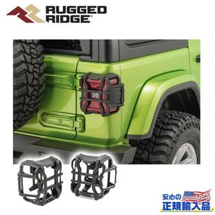 [RUGGED RIDGE (ラギッドリッジ) 正規輸入代理店]エリートテールライトガード 一台分 アルミ Jeep Wrangler ジープ ラングラー JL/11226.12の画像