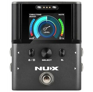 ニューエックス NUX ギター/ベース用2.4 GHz デジタルワイヤレスシステム チューナー/ブースター内蔵 2.5msの低レイテンシー ハイレゾ液晶ディスプレイ ジャンクションボックス機能 DI OUT搭載 B-8の画像