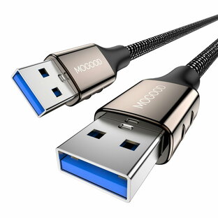 MOGOOD USB 3.0 ケーブル タイプA-タイプA オス-オス (1m), USB to USBケーブル HDDエンクロージャ、カメラ、手書きボード、TV Box、カメラ、DVDプレーヤー、プリンタ、モデムなどと互換性あり 用の画像
