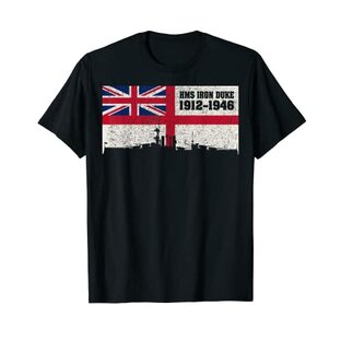 HMS Iron Duke 1912 戦艦 イギリス海軍旗 Tシャツの画像