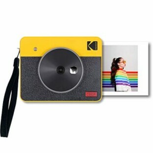 コダック（Kodak）Mini Shot 3レトロ インスタントカメラ／チェキ／ポラロイドカメラ*スマホ対応プリンター［イエロー／写真3ｘ3インチ］の画像