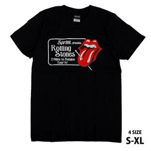 ローリングストーンズ The Rolling Stones ロック Tシャツ バンドロゴ ベロ 半袖 バンドTシャツ バンドTシャツ ロックファッション かっこいい バンT ロックTの画像