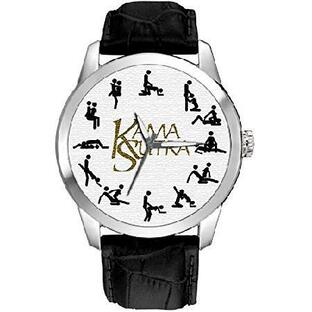 discountzworld カーマスートラ - 面白い性的位置 コラージュアート コレクターグラフィックアート 純真鍮腕時計, クォーツムーブメント。 並行輸入品の画像