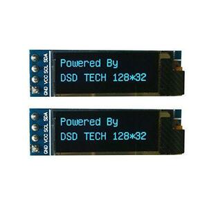 DSD TECH 2 PCS OLED 0.91インチディスプレイ IIC I2C シリアルポート Arduino ARM用の画像