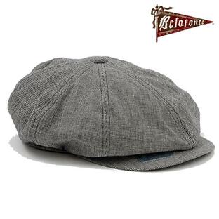 BELAFONTE べラフォンテ RAGTIME PEAKY HAT LINEN HOUNDS TOOTH BLACK HOUNDS TOOTH 帽子 キャップ キャスケット メンズ ブランド 新品 正規品の画像