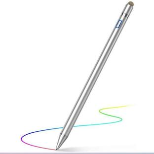 タッチペン ipad iPhone Android 細い スマホ タブレット 対応 スタイラスペン 極細 高感度 軽量 充電式 細/太両側 ゲーム 液晶用ペンシル 送料無料の画像