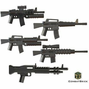 5 Custom Army Builder US Weapons pack : M4 Carbine with M203, M16 Assault Rifle, M16A2 w/GL, M110の画像