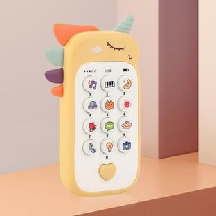 ミュージカルベビー携帯電話のおもちゃ 赤ちゃんのフルーツの赤ちゃんの音楽おもちゃ 早期学習のための教育的な赤ちゃんのライトアップおもちゃ 幼の画像