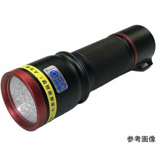 サウスウォーカー LEDブラックライト 19灯 紫外線LED搭載 ブラック 電池付き 1個 UV-LED 375-19CBの画像