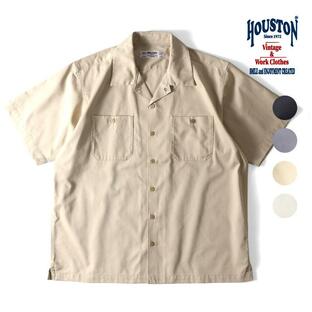 HOUSTON / ヒューストン 41074 TC TWILL WORK S/S SHIRT / TCツイルワークシャツ -全4色-の画像