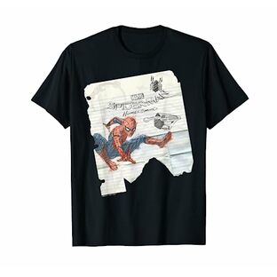 マーベル スパイダーマン ホームカミング 落書き イン クラス グラフィック Tシャツ Tシャツの画像